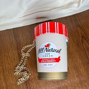 Strawberry Ice Cream Pint purse